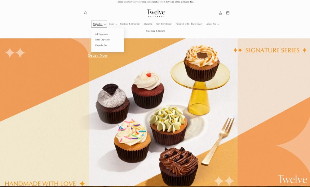 網頁設計 TWELVE CUPCAKE